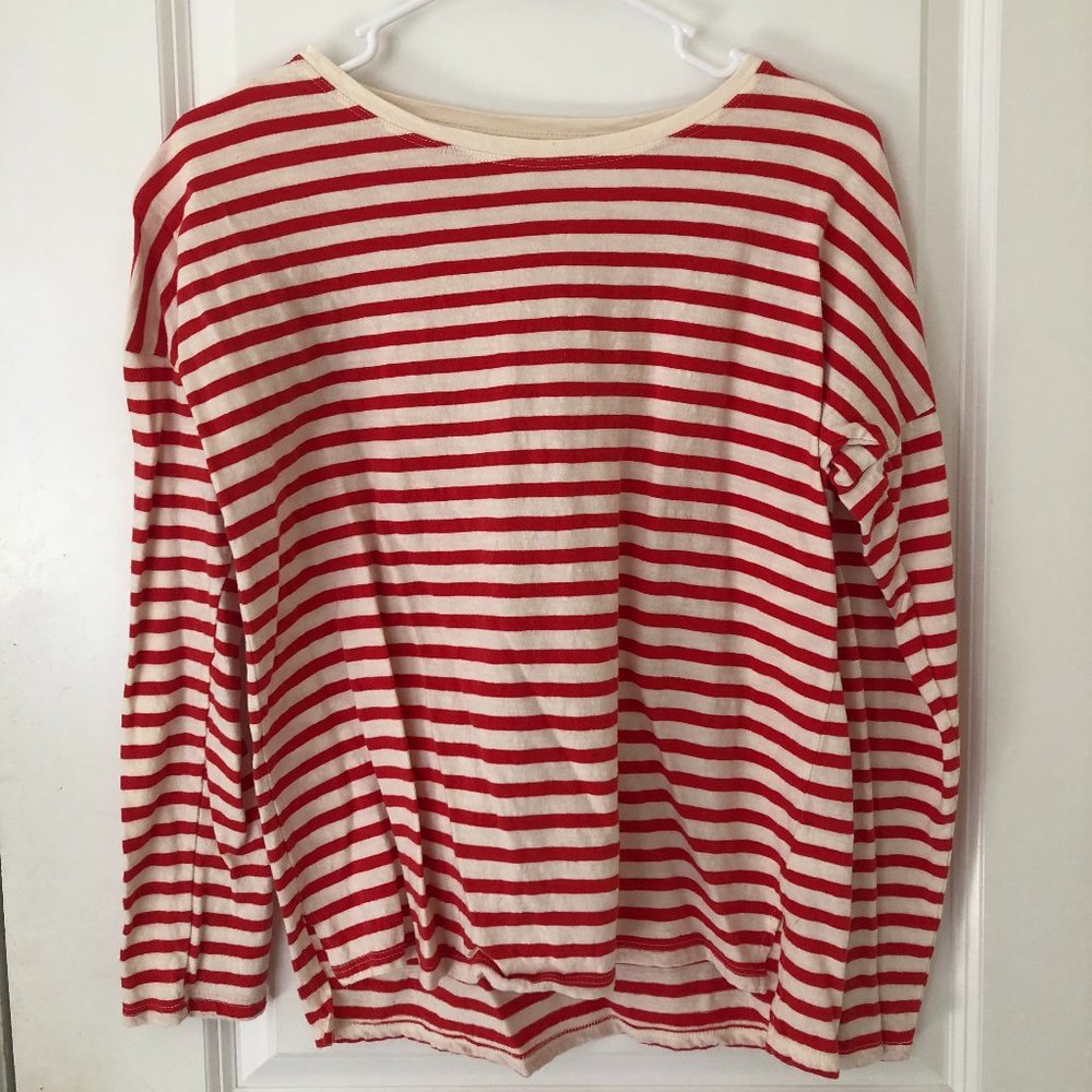 Red & White Striped Long-Sleeve